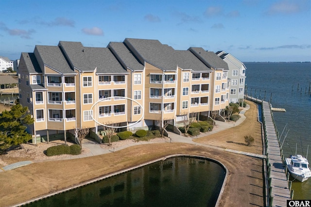 view of property featuring a water view