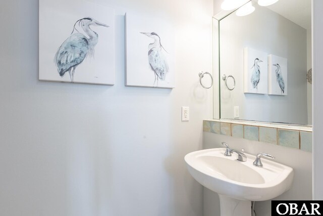 bathroom with a sink