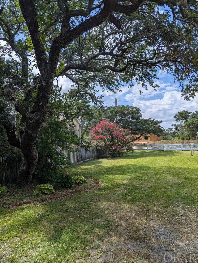 369 Lighthouse Rd Lot # 2, Ocracoke, NC 27960 - view of yard with fence