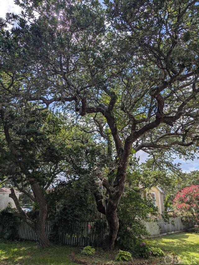 369 Lighthouse Rd Lot # 2, Ocracoke, NC 27960 - view of yard with fence