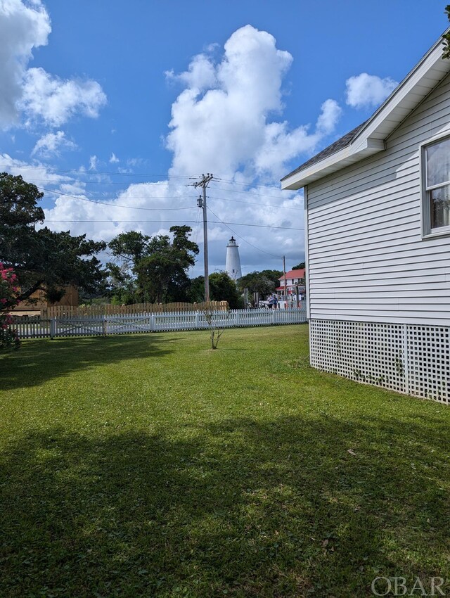 369 Lighthouse Rd Lot # 2, Ocracoke, NC 27960 - view of yard featuring fence