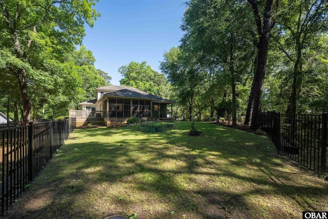 41 Eagles Nest Ln Lot 372, Southern Shores, NC 27949 - view of yard with a sunroom
