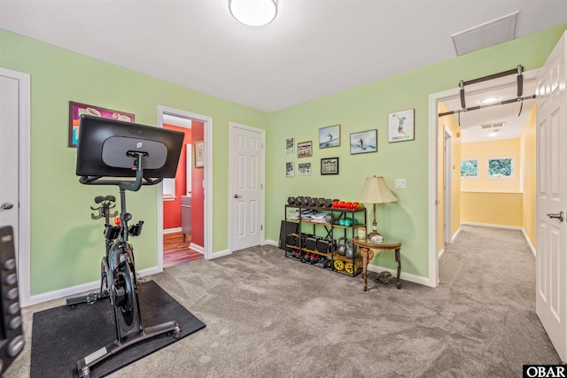 41 Eagles Nest Ln Lot 372, Southern Shores, NC 27949 - exercise room with carpet floors and baseboards