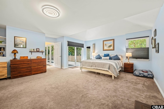41 Eagles Nest Ln Lot 372, Southern Shores, NC 27949 - bedroom featuring carpet floors, access to outside, multiple windows, and baseboards