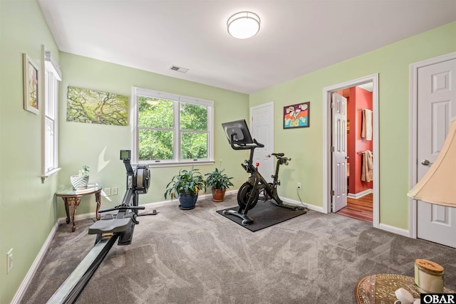 41 Eagles Nest Ln Lot 372, Southern Shores, NC 27949 - exercise room with baseboards and carpet