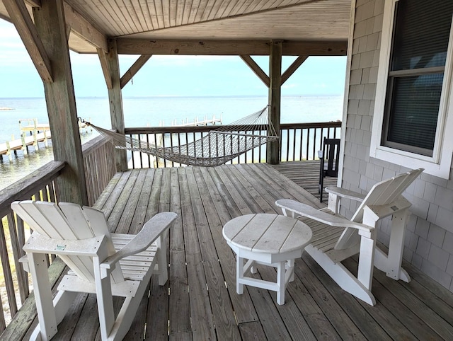 415 British Cemetery Rd Lot # 1 & 2, Ocracoke, NC 27960 - deck featuring a water view