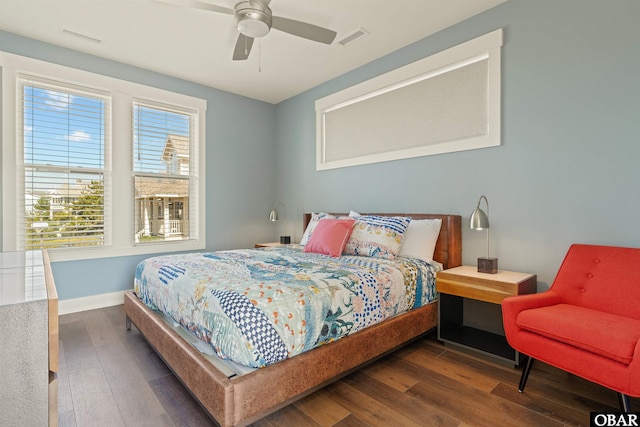 981 Lighthouse Dr Lot 10, Corolla, NC 27927 - bedroom with wood finished floors and ceiling fan