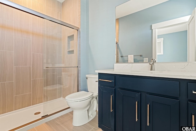 981 Lighthouse Dr Lot 10, Corolla, NC 27927 - bathroom with a shower stall and vanity