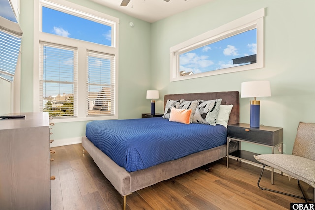 981 Lighthouse Dr Lot 10, Corolla, NC 27927 - bedroom featuring wood finished floors and a ceiling fan