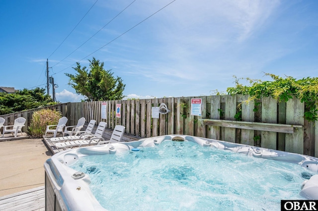 25238 Mac Oca Dr Lot 14, Waves, NC 27982 - view of pool with an outdoor hot tub