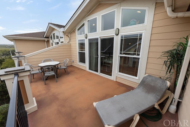 view of patio / terrace with outdoor dining area