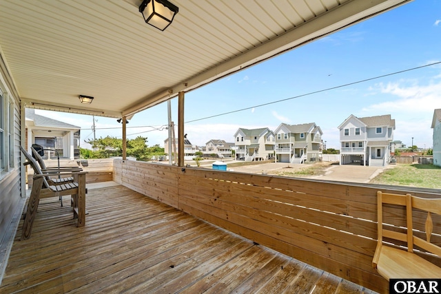 402 N Memorial Blvd Lot 3, Kill Devil Hills, NC 27948 - wooden porch with a residential view