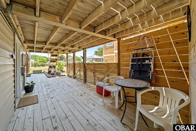402 N Memorial Blvd Lot 3, Kill Devil Hills, NC 27948 - view of wooden deck