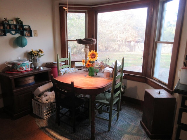 view of dining room