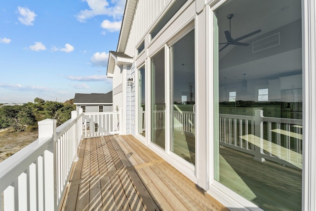 balcony featuring visible vents