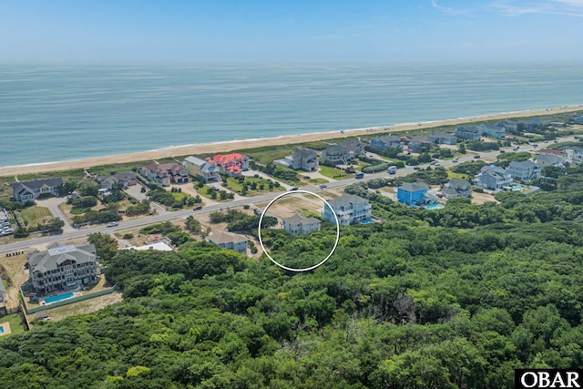 65 Ocean Blvd Lot 3-4, Southern Shores, NC 27949 - bird's eye view of waterfront with a beach