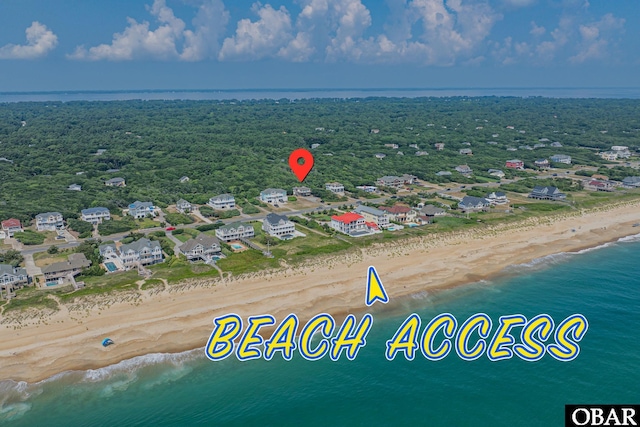 65 Ocean Blvd Lot 3-4, Southern Shores, NC 27949 - aerial view of waterfront with a beach