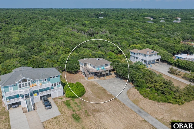 65 Ocean Blvd Lot 3-4, Southern Shores, NC 27949 - view of subject property with a heavily wooded area