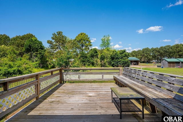147 Dr Newbern Rd Lot # 3, Powells Point, NC 27966 - view of wooden deck