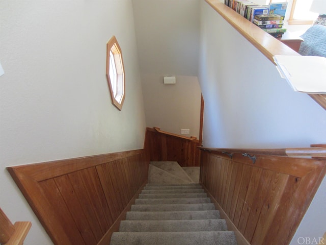 view of stairway