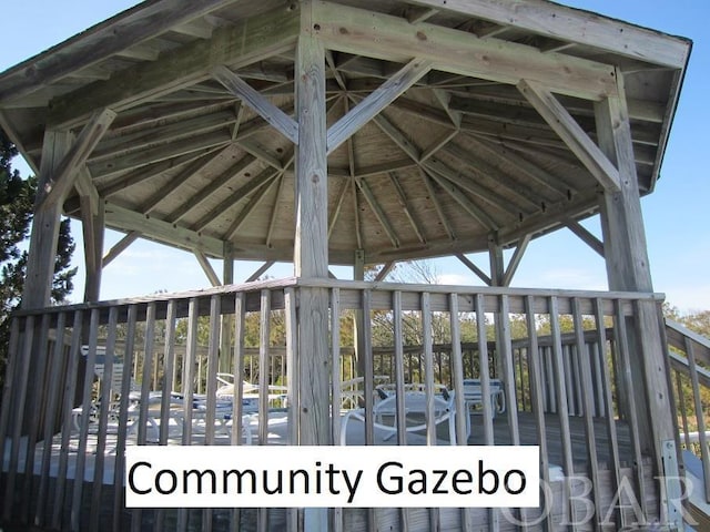 view of home's community featuring a gazebo