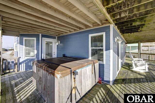 24255 S Shore Dr Lot # 9, Rodanthe, NC 27968 - deck with a hot tub