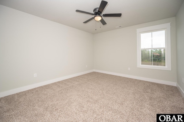 329 Country Club Rd Lot A, Lot A, Camden, NC 27921 - empty room featuring carpet floors, baseboards, and a ceiling fan