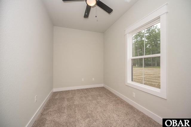 329 Country Club Rd Lot A, Lot A, Camden, NC 27921 - empty room with carpet, ceiling fan, and baseboards