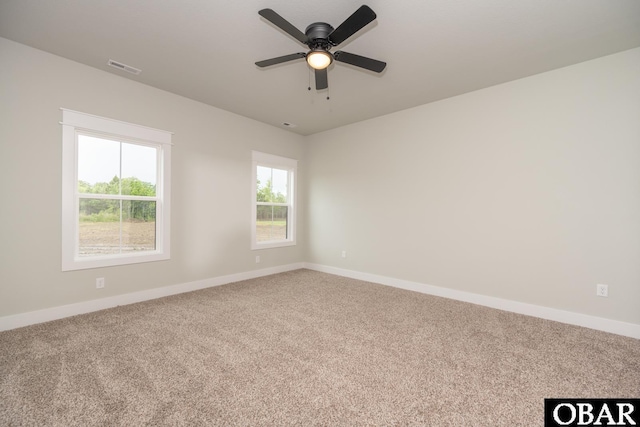 329 Country Club Rd Lot A, Lot A, Camden, NC 27921 - spare room with carpet floors, baseboards, and a ceiling fan