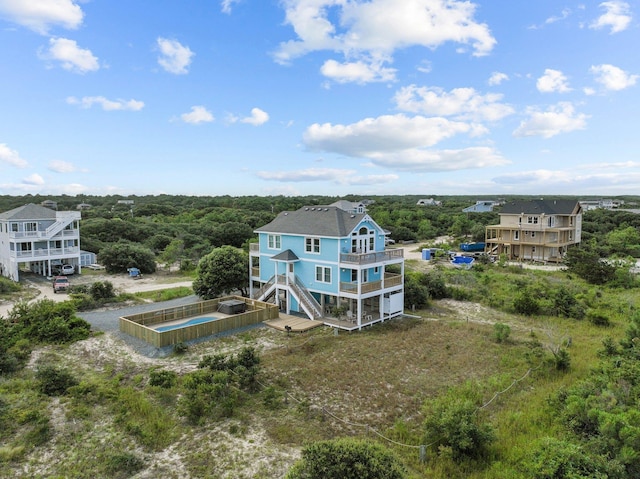 birds eye view of property