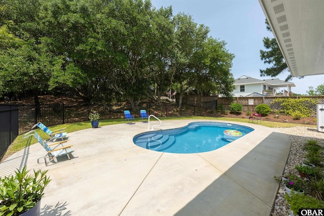 197 Wax Myrtle Trl Lot # 15R, Southern Shores, NC 27949 - view of swimming pool featuring a patio and a fenced backyard