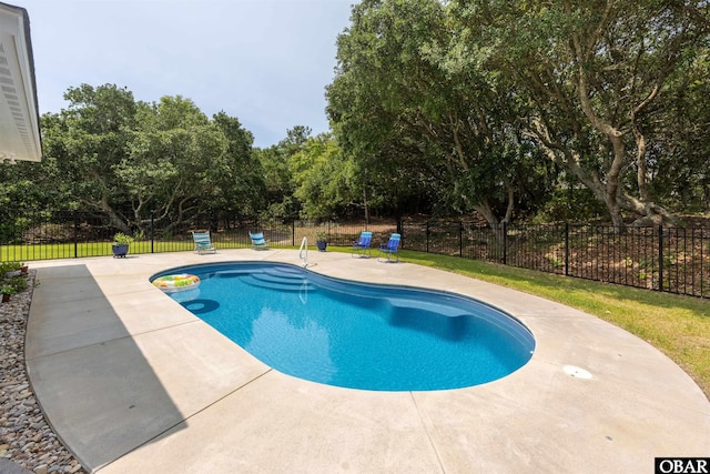 197 Wax Myrtle Trl Lot # 15R, Southern Shores, NC 27949 - view of pool featuring a patio area and a fenced backyard