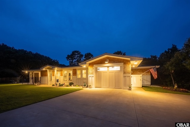 197 Wax Myrtle Trl Lot # 15R, Southern Shores, NC 27949 - ranch-style home with driveway and a garage
