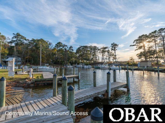 197 Wax Myrtle Trl Lot # 15R, Southern Shores, NC 27949 - dock area with a water view