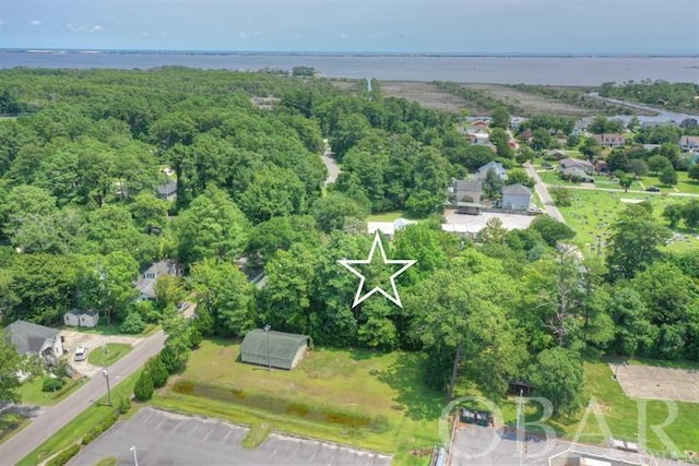 aerial view with a forest view