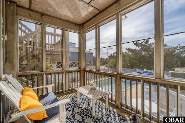 view of sunroom