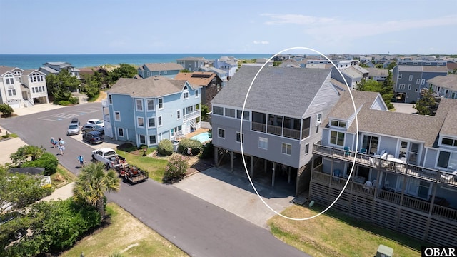 614-B Sea Oats Ct Lot # 6, Corolla, NC 27927 - aerial perspective of suburban area with a large body of water
