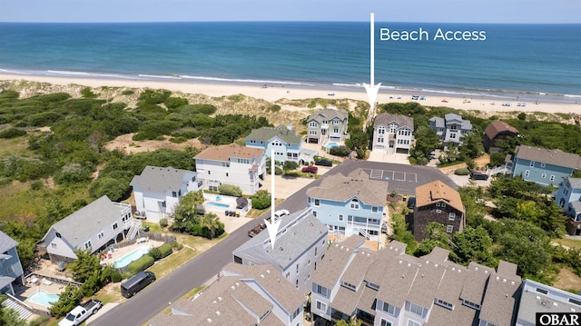 614-B Sea Oats Ct Lot # 6, Corolla, NC 27927 - aerial view of residential area featuring expansive coastline