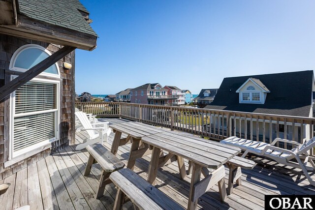 23212 Sea Oats Dr Lot 18, Rodanthe, NC 27968 - deck with a residential view and outdoor dining space