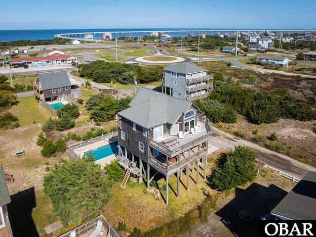 23212 Sea Oats Dr Lot 18, Rodanthe, NC 27968 - birds eye view of property featuring a water view