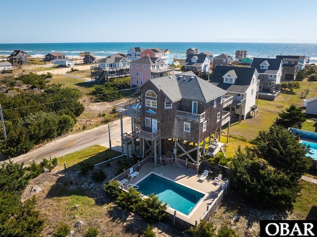 23212 Sea Oats Dr Lot 18, Rodanthe, NC 27968 - birds eye view of property featuring a water view