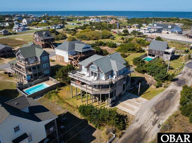 23212 Sea Oats Dr Lot 18, Rodanthe, NC 27968 - bird's eye view featuring a water view