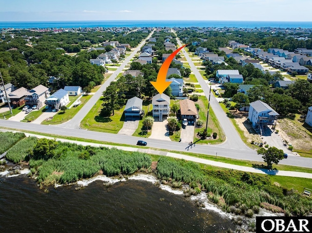 2603 Bay Dr Lot 3, Kill Devil Hills, NC 27948 - aerial perspective of suburban area featuring a nearby body of water