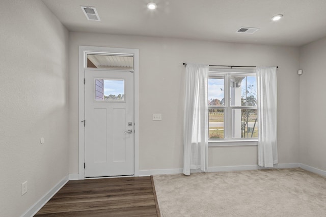 104 Garland St Lot 3, Moyock, NC 27958 - foyer entrance featuring visible vents, baseboards, and wood finished floors