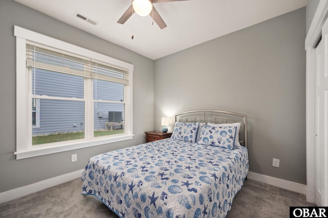 1304 Harpoon Dr Lot # 70, Kill Devil Hills, NC 27948 - bedroom with carpet floors, baseboards, and a ceiling fan