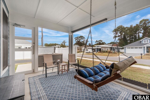 1304 Harpoon Dr Lot # 70, Kill Devil Hills, NC 27948 - sunroom / solarium featuring a residential view