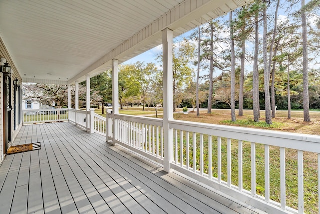 view of deck