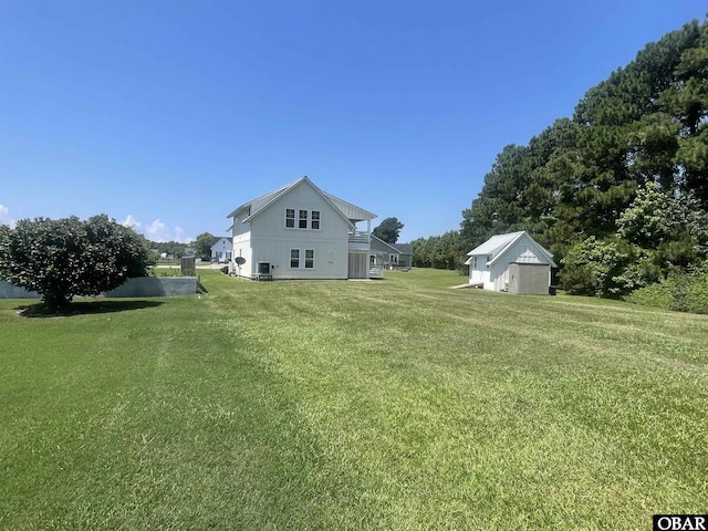 102 Daybreak Ct Lot # 53, Grandy, NC 27939 - view of grassy yard featuring a storage shed