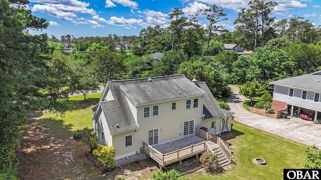 1095 Burnside Rd Lot B3, Manteo, NC 27954 - view from above of property with a tree filled landscape