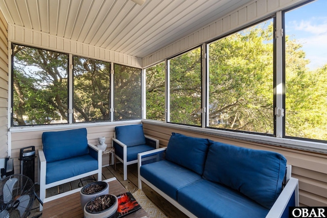 100 Tides Dr Lot 1, Duck, NC 27949 - sunroom with outdoor lounge area